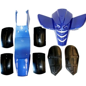 BLUE Plastics Fairing Guards Mud Guard Foot Rest 49cc Mini Quad Dirt Bike ATV - Picture 1 of 8