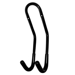 Fahrradhaken, schwarz beschichteter Stahl, 35 kg Tragkraft, 180 x 105 x 60 mm, rostbeständig. - Bild 1 von 1