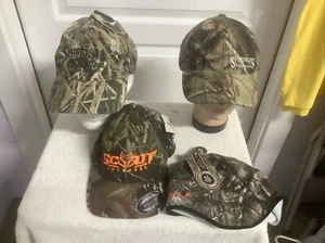 NEW Scheels-Sportsman Warehouse-Bula Skullcap-Flexfit Lot Of 4 Camouflage Hats - Picture 1 of 15