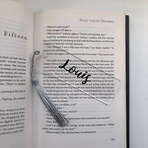 Personalised bookmark Page Marker Identifier book lover bookworm gift for reader - Bild 1 von 3