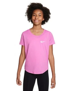 Nike Girls Dri-fit Training T-shirt - Pink - Picture 1 of 1