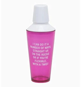 funny Saying pink acrylic cocktail shaker 27 oz - Picture 1 of 1
