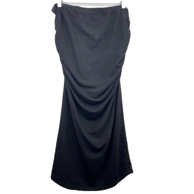 Monrow Mama Maternity Soft Black Strapless Dress Size Small - Image 1 of 4