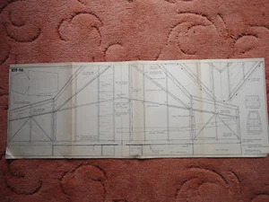 RCM&E Plans of the Elf 16 semi scale jet fighter June 1986 28" span - Picture 1 of 2