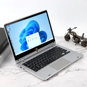 Laptop Touch Screen 11.6 in N4020 Notebook Portable Business Office Computer Pc - Picture 1 of 6