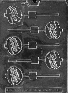 TRICK OR TREAT PUMPKIN LOLLY MOLD H81 chocolate candy soap plaster halloween  - Picture 1 of 1