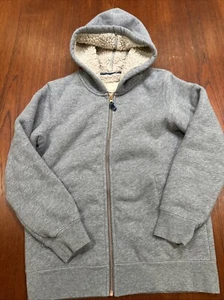 Boden Full Zip Hoodie Boys Size 11-12 Gray - Picture 1 of 5