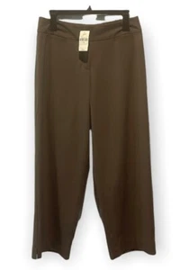 *J Jill • NWT Brown High rise Crop Pants - Size 10 - Picture 1 of 7