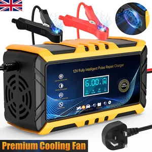 Automatic Car Battery Charger 12V 6A Smart Fast Charger Pulse Repair Portable UK - Picture 1 of 12