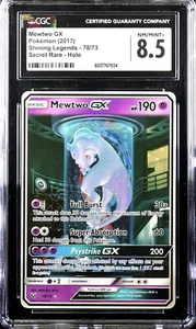 CGC 8.5 Mewtwo GX 78 Pokemon Shining Legends Secret Rare Alternate Art - Picture 1 of 2