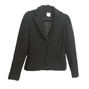 L’AGENCE Wool Deconstructed Fringe Jacket SIZE 0 Size XS Small Business Casual - Picture 1 of 6