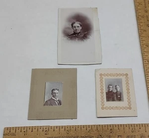 3 small Vintage PHOTOGRAPHS - some damage - listing #5145 - Picture 1 of 8