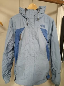 The North Face High & Dry Insulated Jacket Womens L Large Blue Hooded DryVent - Picture 1 of 18