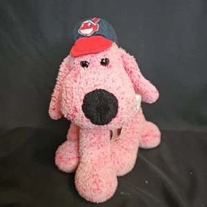 Fiesta Toys Cleveland Indians Pink Stuffed Dog - Picture 1 of 7