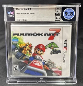 Mario Kart 7 Nintendo 3DS 2011 World Edition Sealed Game WATA Graded 9.8 A++ - Picture 1 of 4