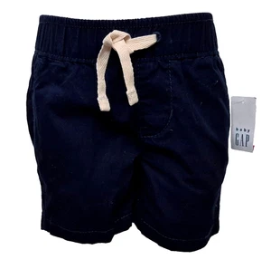 GAP Baby Boys Lovely Navy 100% Cotton Elasticated Waist Shorts 6-12 Months - Picture 1 of 2