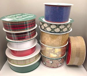 WIRED RIBBON, Holiday, DIY, NEW - Picture 1 of 6