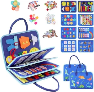 Libro Montessori Interattivo, Montessori Busy Board, Valigetta Sensoriale Montes - Foto 1 di 12