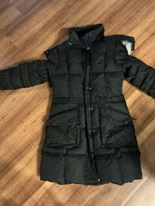 Pajar Canada Donna M Puffer Giacca Cappotto Pelliccia Cappuccio Isolante Nero - Foto 1 di 5