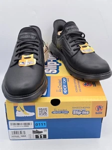 Skechers Garza - Gervin Leder Herren Schwarz Schnürschuhe NEU - Gr. 11 M - Bild 1 von 14