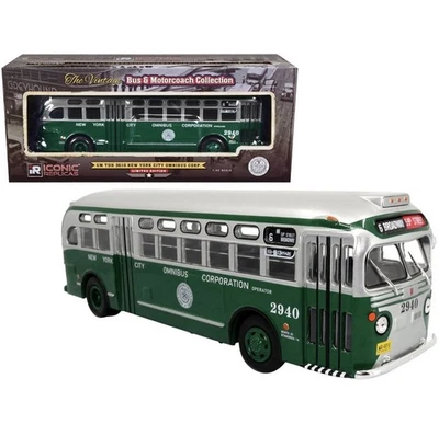 Autobús de tránsito GM TDH3610 RÉPLICAS ICÓNICAS 43-0351 O 1948 CIUDAD DE NUEVA YORK ÓMNIBUS 1:43 Foto 1 de 4