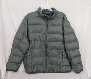 Swiss Tech Men Puffer Jacket Size 2xl Green Light Weight  - Picture 1 of 11
