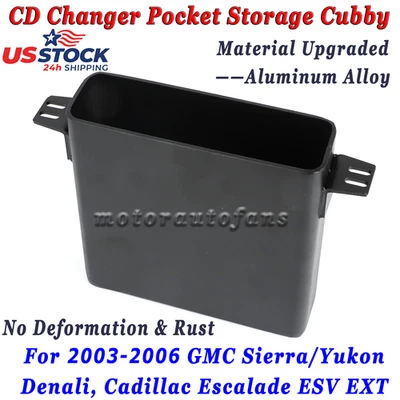 CD Changer Pocket Storage Cubby For Escalade ESV EXT Sierra Yukon Denali 2003-06 - Image 1 of 4