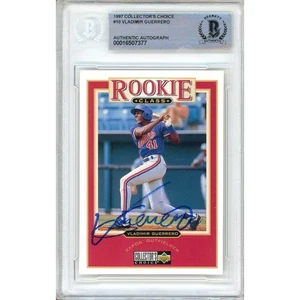 Vladimir Guerrero Signed 1997 Collectors Choice #10 Card AUTO RC Beckett Expos - Picture 1 of 5