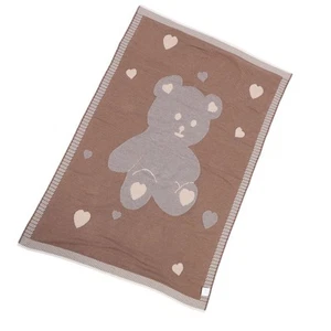 Unisex-Babydecke Atmungsaktive Verdickte Gestrickte Baumwolldecke^ - Bild 1 von 24