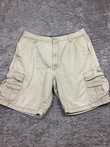 Wrangler Khaki Cargo Shorts Mens Size 36 Beige Tan Cotton - Picture 1 of 14