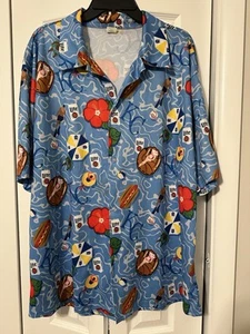 Kansas City KC Royals Herren Hemd XL Hawaiian Miller Lite Button Kurzarm - Bild 1 von 10