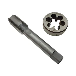 M20X2 Metrisch Gewindebohrer Schneideisen Set RH Rechtshand M20 x 2 Gewindebohrer & Schneideisen Gerade geriffelt Mach... - Bild 1 von 5