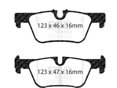 Conjunto de pastilhas de freio traseiras para 2015-2016 BMW 428i xDrive Gran Coupe TC125RC - Imagem 1 de 4