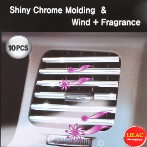 Shiny Wind Fragrance Chrome Air Vent Trim Strips 10p For 05 12 Ssangyong Kyron - Bild 1 von 1