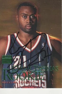 KENNY THOMAS FIRMADO 1999-2000 SKYBOX #122 - HOUSTON COHETES - Imagen 1 de 1