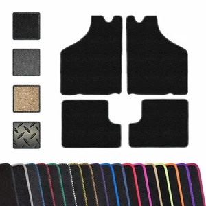 ALFOMBRILLAS DELANTERAS Y TRASERAS UNIVERSALES PARA COCHE FURGONETA ALFOMBRA DE GOMA CON RESPALDO - Imagen 1 de 11