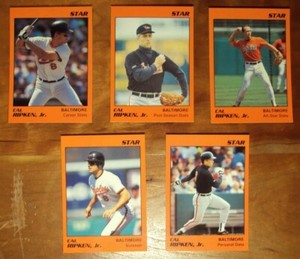 1991 Star Company Co. Cal Ripken Jr. Glossy 5 Card Set GEM MINT+ Only 1,000 Made