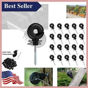 20PCS High-Quality Electric Fence Screw-In Insulators - Reliable Insulation Set - Picture 1 of 9