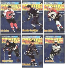 1999-00 O-PEE-CHEE SEASON'S BEST POSITIVE PERFORMERS COMPLETE 6 CARD INSERT SET