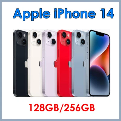 Neu Apple iPhone 14 A2884 128GB/256GB Ohne Simlock Simfree 5G 6,1 Zoll Dual SIM - Bild 1 von 4