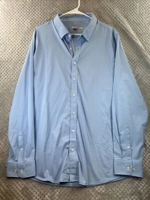 Camisa de manga larga Evolved Kent azul con botones XL para hombre Foto 1 de 4