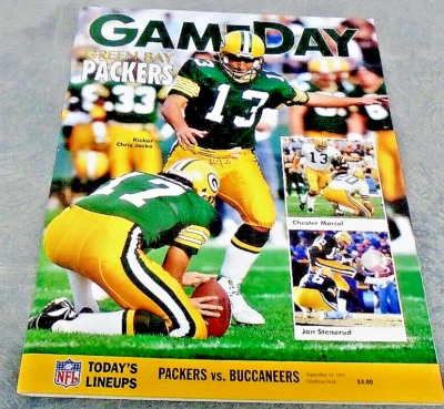 1991 PRO FOOTBALL NFL GAMEDAY MAGAZINE GREEN BAY PACKERS VS TAMPA BAY BUCS RARE! - Image 1 of 4