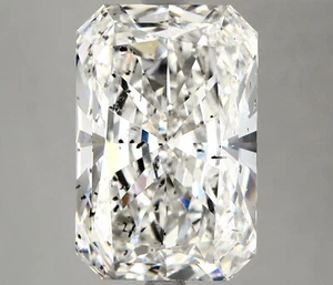 5.02 CT 12.23 mm Radiant Cut Lab Grown Diamond Ring - Picture 1 of 2