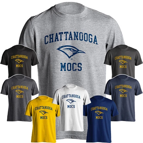 University of Tennessee Chattanooga UTC Mocs Retro Distressed Short Sleeve Tee Cover