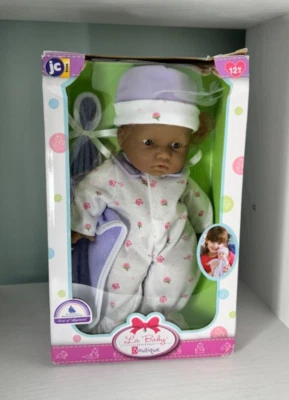 JC Toys La Baby Berenguer Boutique African Baby Doll NIB w/Pacifier and Blanket - Image 1 of 4