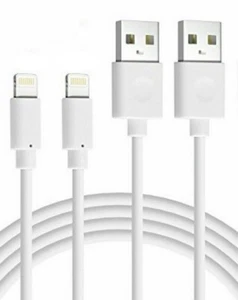 2 Pack 6FT USB Charging Cable For Apple iPhone 7 8Plus X 11 12 13 14 or iPad Air - Picture 1 of 3