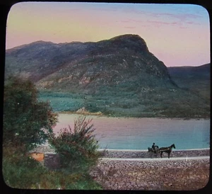 Glass Magic Lantern Slide EAGLES NEST MOUNTAINS CO KERRY C1890 PHOTO IRELAND - Picture 1 of 2