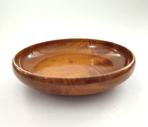 Vtg Myrtlewood Serving Bowl from North Bend, Oregon 9" Label Intact Handmade - Picture 1 of 8