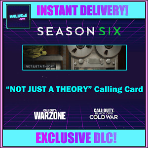 Call of Duty : Black Ops Cold War - NOT JUST A THEORY CARD [ XBOX - PS - PC ]