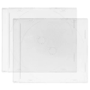 2 Pcs Aufbewahrungsbox Aus Acryl Reisen DVD-Kunststoffhüllen CD-Hüllen - Bild 1 von 12